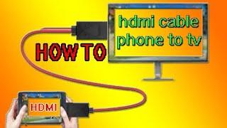 How To Connect your smartphone to your TV with an USB To HDMI cable?