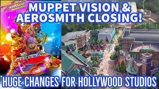 MUPPETS & MONSTERS INC REPLACING AEROSMITH & MUPPET VISION! | CHANGES COMING TO HOLLYWOOD STUDIOS