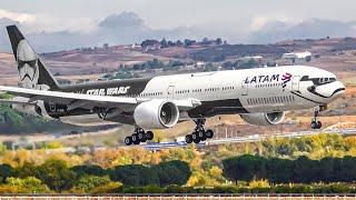 300 PLANES in 3 HOURS !  Madrid Airport Plane Spotting  | Close Up Airplane Takeoffs & Landings