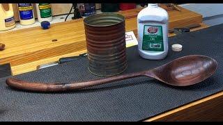 Carving the "Big" Walnut Serving Spoon