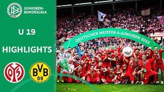 Mainz krönt sich mit dem Titel | 1. FSV Mainz 05 - Borussia Dortmund | Finale | U 19 Bundesliga