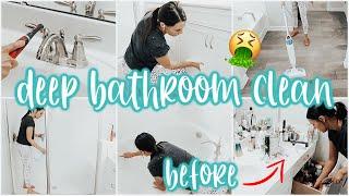 DEEP CLEAN MY BATHROOM WITH ME | ULTIMATE CLEAN | MORE WITH MORROWS