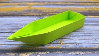 How to Fold Origami Floating Boat | Homemade Speed Boat Making Design | DIY Origami Canoe