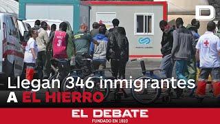 La llegada de 346 inmigrantes a El Hierro agrava la crisis migratoria de Canarias