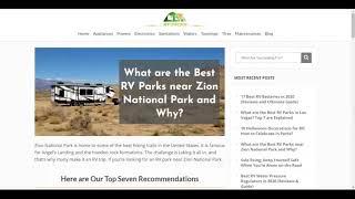 What are the Best RV Parks near Zion National Park and Why?