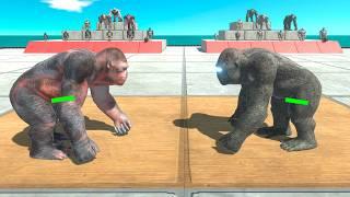 Mutant Primates vs Stone Itself - Animal Revolt Battle Simulator