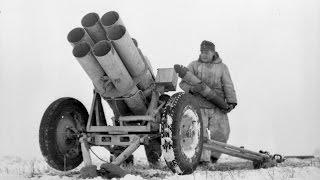 German Nebelwerfer rockets in action in WWII