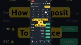 How to depost TRX Tron coin to binance using TRC20 #binance #trx #TRC20