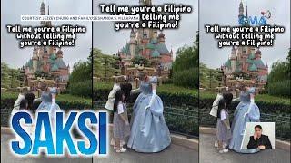 Pagmamano kay Cinderella sa isang theme park abroad, isinagawa ng 12-anyos na Fil-Korean | Saksi
