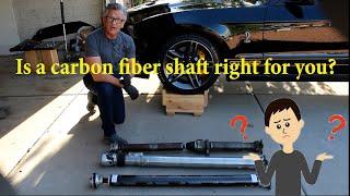 How to install a carbon fiber driveshaft on your Mustang.