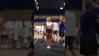 DANGEROUS‼️ NO HANDS #cheer #cheerleader #weber #danger #fyp #trust #flipping #cheerleading #stunt
