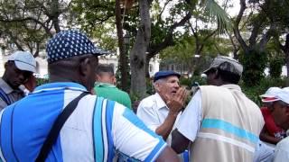 Esquina Caliente (the hot corner) in Old Havana....arguing about biesbol