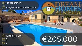 Bargain 3 bed 2 bath villa with fabulous views over Arboleas