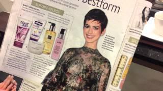 Umstyling mit Anne Hathaway als Vorbild (vorher - nachher)