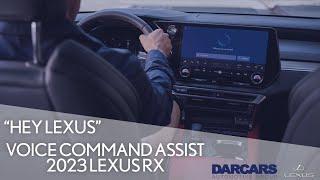 How to Use Lexus Voice Command Assistant | 2023 Lexus RX