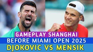 Novak Djokovic Vs Jakub Mensik • Full Highlights Spectacular Tennis  Before Miami Open 2025 - Game