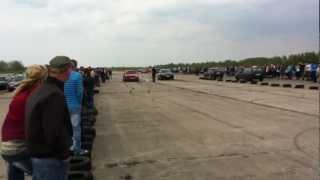 VW Golf 3 1.9 TDI vs Audi A4 1.9 TDI quattro (Drag Race 05.05.2012, Jēkabpils)