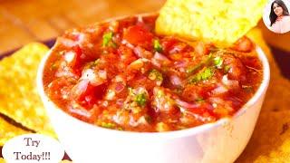 The Best Homemade Salsa Recipe, Mexican Restaurant style Salsa Recipe, Basic Salsa