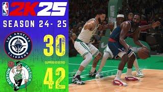 LOS ANGELES CLIPPERS vs BOSTON CELTICS || SEASON 2024-2025 || NBA 2K25