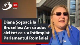 Diana Şoşoacă la Bruxelles: Am să aduc aici tot ce s-a întâmplat Parlamentul României
