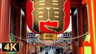 【4K】Walk in Tokyo “Nakamise Shopping Street” Senso-ji temple - Asakusa