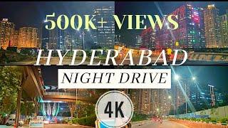 HYDERABAD REIMAGINED | 4K | New BHARAT | INDIA | International city | Night drive