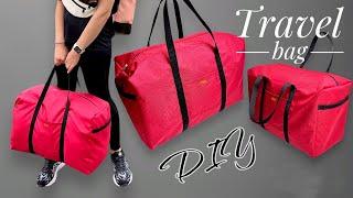 how to EASY, SIMPLE and QUICKLY sew a large bag - DIY travel bag