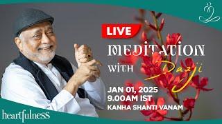 Live Meditation With Daaji | 1 Jan 2025 | 9 am IST | Kanha Shanti Vanam | New Year | Heartfulness