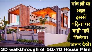 50x70 house plan,3500 sq ft house, Village House, house design with interiors @creativearchitects