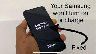 My Samsung A50, A51, A20, A10, A70 won’t turn on, the screen is black, won’t charge completely dead