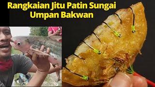 Membuat Rangkaian Pancing Ombyok Patin Sungai Pangasius/Jendil/Jambal Liar Umpan Bakwan / Ote Ote