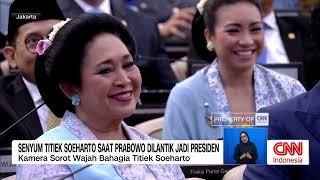 Senyum TiTiek Soeharto Saat Prabowo Dilantik Jadi Presiden