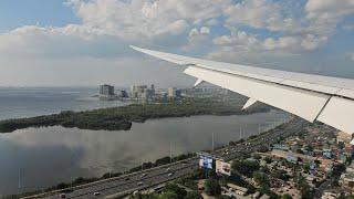 Landing In Manila Onboard a Boeing 787-10 Dreamliner.