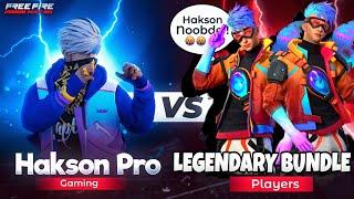 INDIA'S NO.1 NEW LEGENDARY FROSTFIRE  PLAYERS VS HAKSON BHAI  GARENA FREE FIRE | HAKSON OFFICIAL