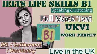 Full Test IELTS B1 Life Skills Speaking & Listening Test ||Latest ||  2023 || All Sections|| UKVI