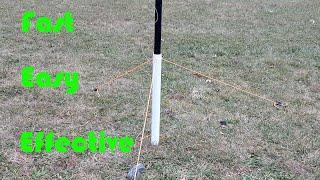 How to set up any fiberglass telescoping mast fast and easy