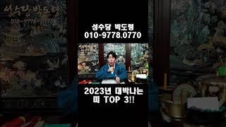 2023년 대박 나는 띠 top 3 !!