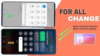 MIUI 12 New Control Center|New control panel| Enable|miui12 hidden features