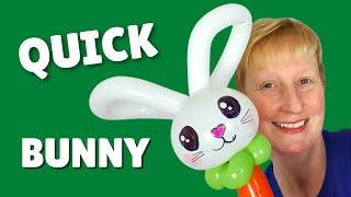 Quick Balloon Bunny Rabbit - How to Make a Balloon Bunny Rabbit