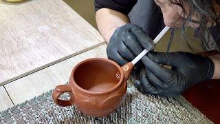 Luxury Teapot Making Process. Korean Pottery Master Craftsman