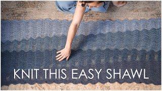 Step-by-Step Instructions to Knit the Easy Seinesation Shawl!