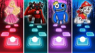 Barbie Girl vs Speaker Man vs Rainbow Friends vs Paw Patrol Tiles Hop Edm Rush