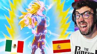  ESPAÑOL REACCIONA A DRAGON BALL LATINO vs ESPAÑOL  TRANSFORMACION GOKU SSJ3 