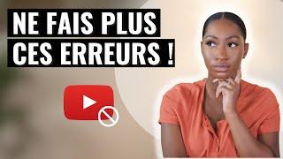 5 ERREURS qui font que tes VUES ne montent pas ! Comment réussir sur youtube en 2021