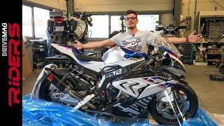 €80.000 BMW HP4 RACE Unboxing & Start-up | S1000RR carbon fiber superbike