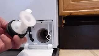 Checking the filter on Haier HW80 Washing Machine