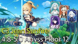 Jean Sunfire - Genshin Impact 4.8 - 5.0 Spiral Abyss Full Clear