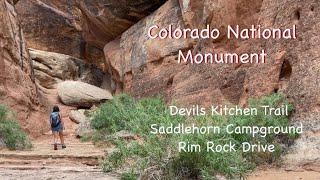 Camping and Hiking Colorado National Monument | Devils Kitchen Trail | Rim Rock Scenic Drive