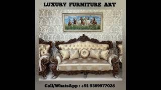 Wood carving sofa set, luxury design sofa, modern design sofa #youtubeshorts #trending #furniture