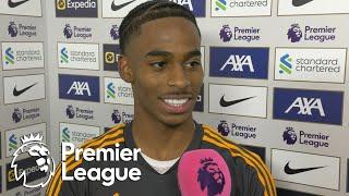 Crysencio Summerville stunned by dramatic goal v. Liverpool | Premier League | NBC Sports